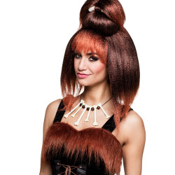 Kostný náhrdelník s korálkami